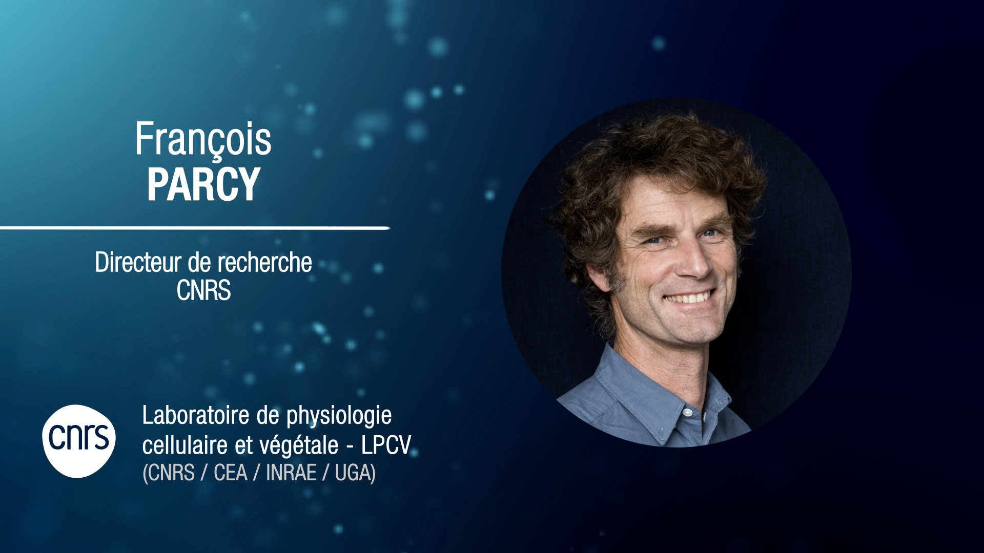 François Parcy, directeur de recherche CNRS en biologie végétale au LPCV